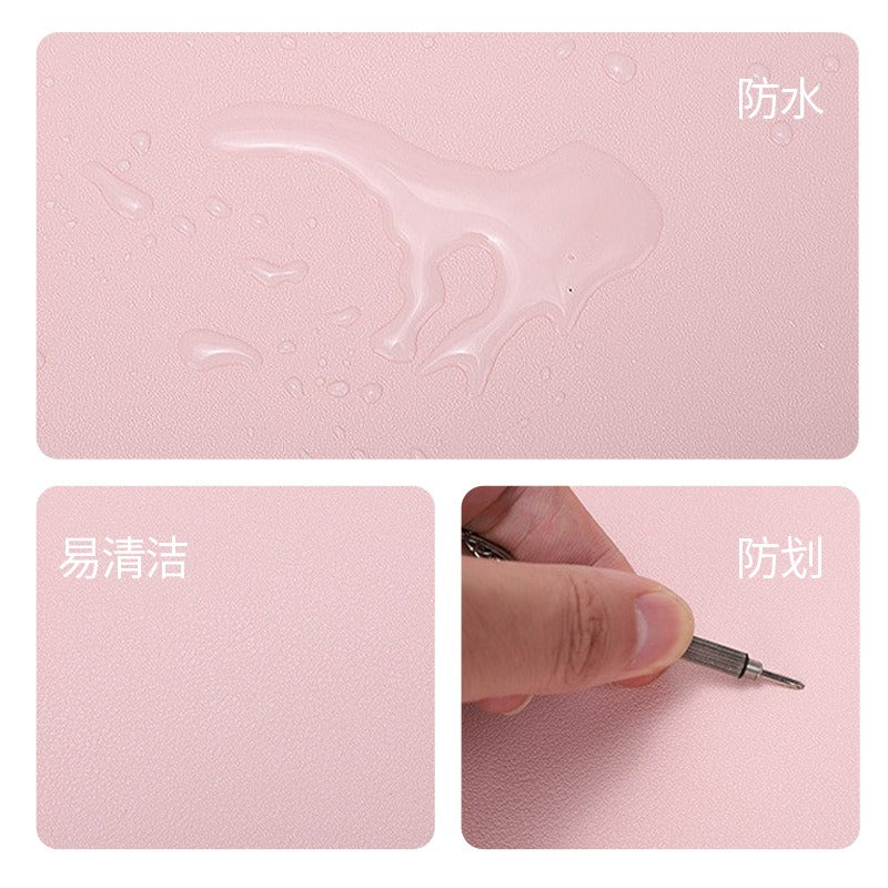 Pattern Company LOGO Mouse Pad PU Non-Slip Odorless And Stain-Resistant Leather Desk Mat Large Desk Mat