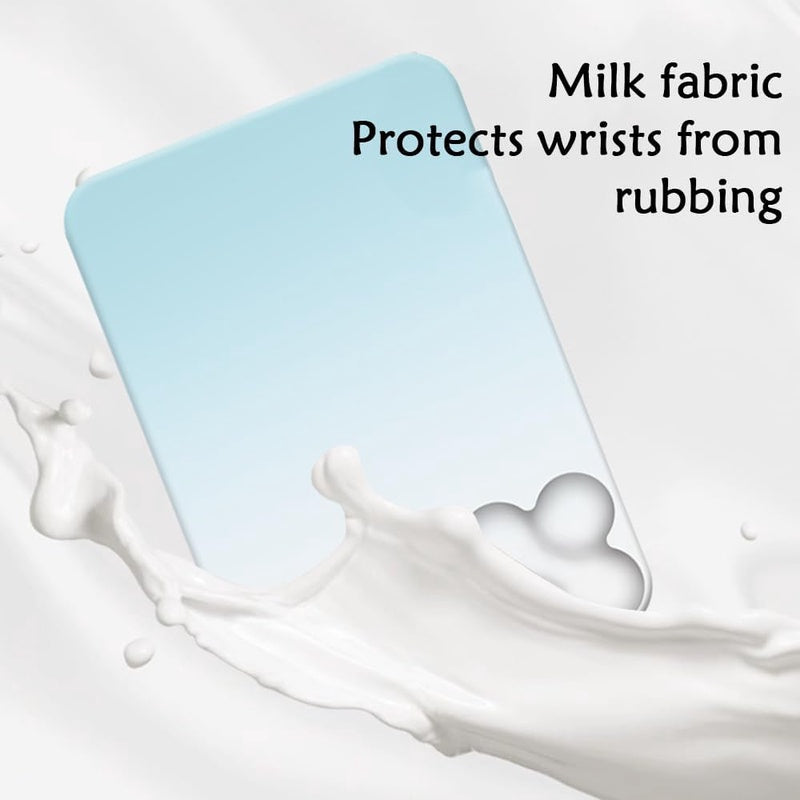 Ergonomic Cloud-Shaped Wrist Rest Mouse Pad Compatible for Typing Pain Relief, Portable Wrist with Surface & Stitched Edges - Wrist Pain Relief for Computer, Office, Use - Cloud Desk Accessory (High-Quality Milk Fabric)