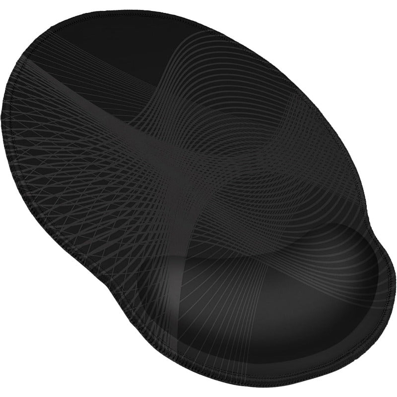 Meffort Inc Ergonomic Gaming & Office Mouse Pad with Wrist Rest Support - Non-Slip Base, Sound Wave Texture Surface, Durable Comfortable Design for Computer, PC, Laptop - Reduces Wrist Fatigue, Improves Accuracy & Control