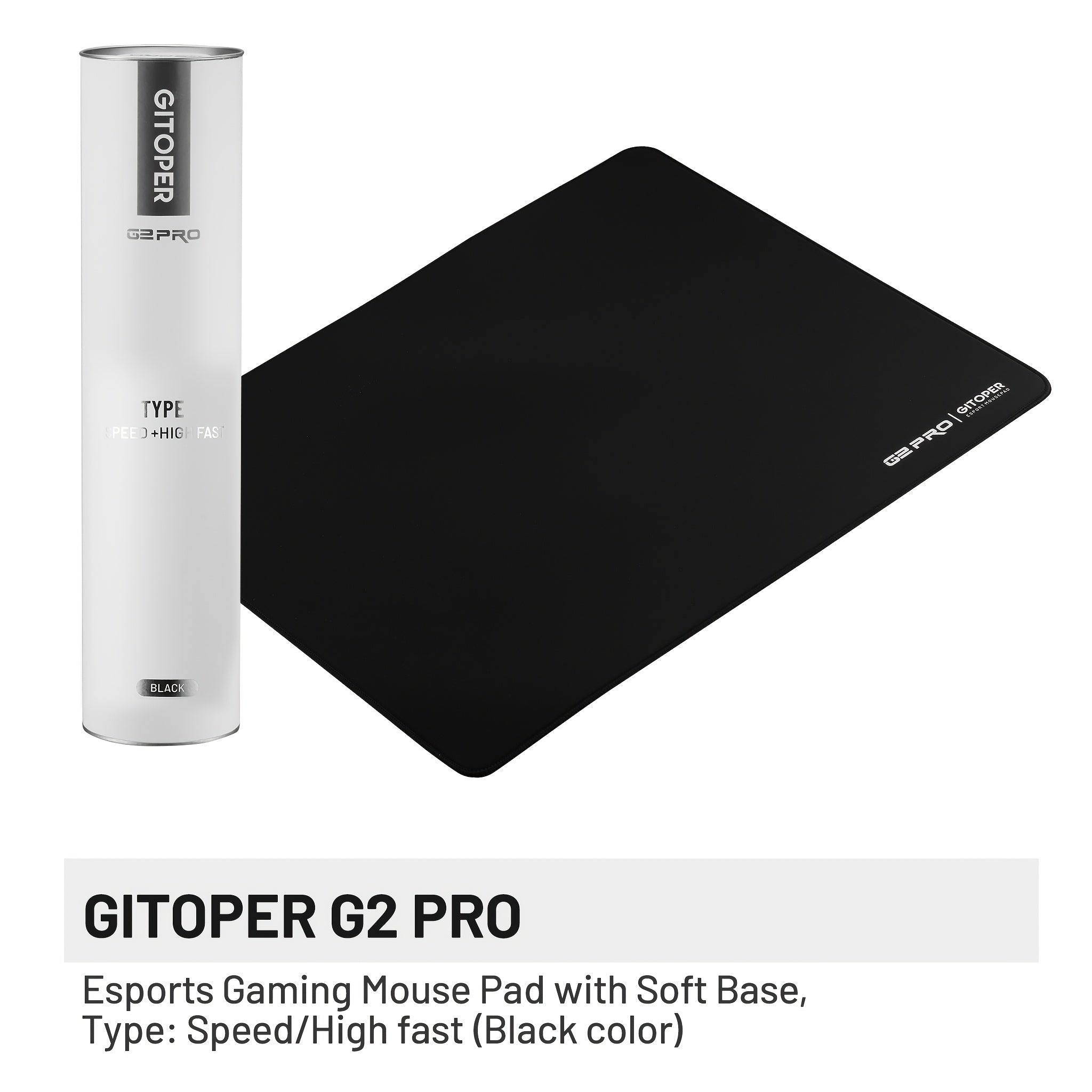 GITOPER Gaming Mouse Pad GITOPER G2 PRO XL Gaming Mouse Pad | 490x420mm Precision Control\u002FSpeed Surface, Non-Slip Soft Base for Esports & FPS Games