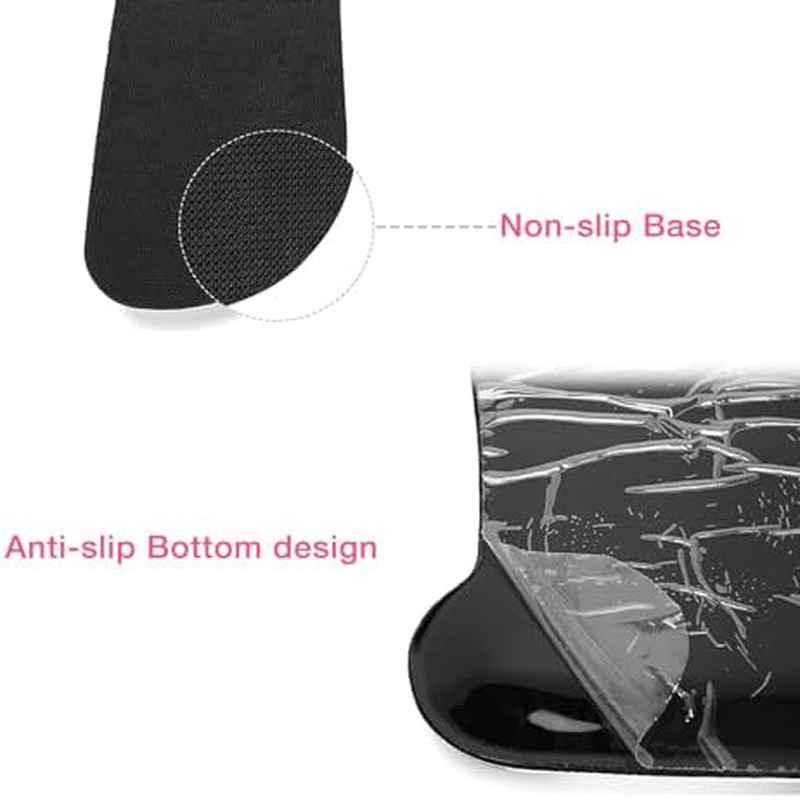Home Office MOSISO Wrist Rest for Mouse PadKeyboard Set, Ergonomic, Non - Slip, Pain Relief, Easy Typing with Neoprene ClothRaised Memory Foam